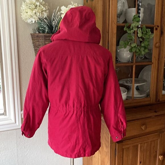 London Fog Little Red Riding Hood Lined Hooded Jacket Size Women’s S - Picture 3 of 12